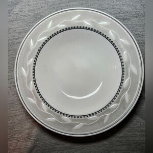 Sakura China Port of Call Serenade Pattern Rimmed Soup Bowl 8 1/2"